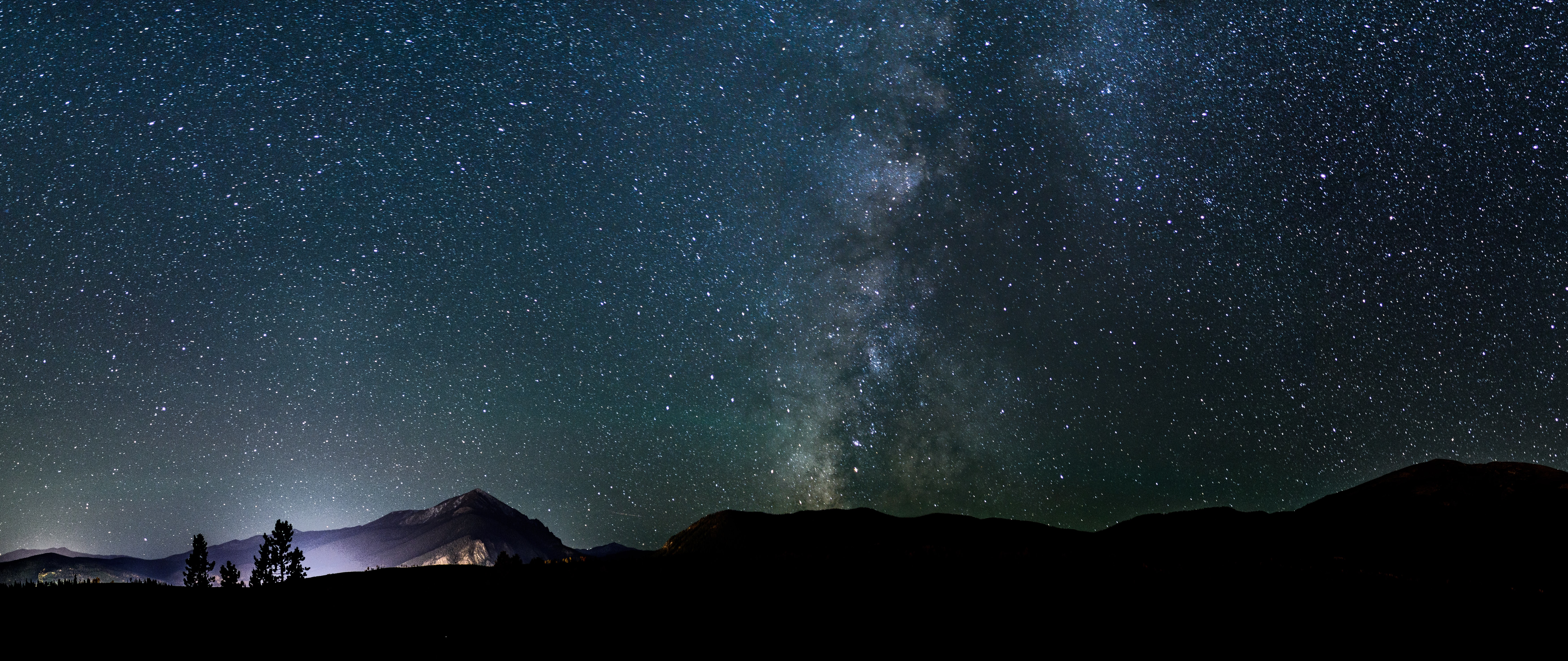 panoramafotografie stars sky